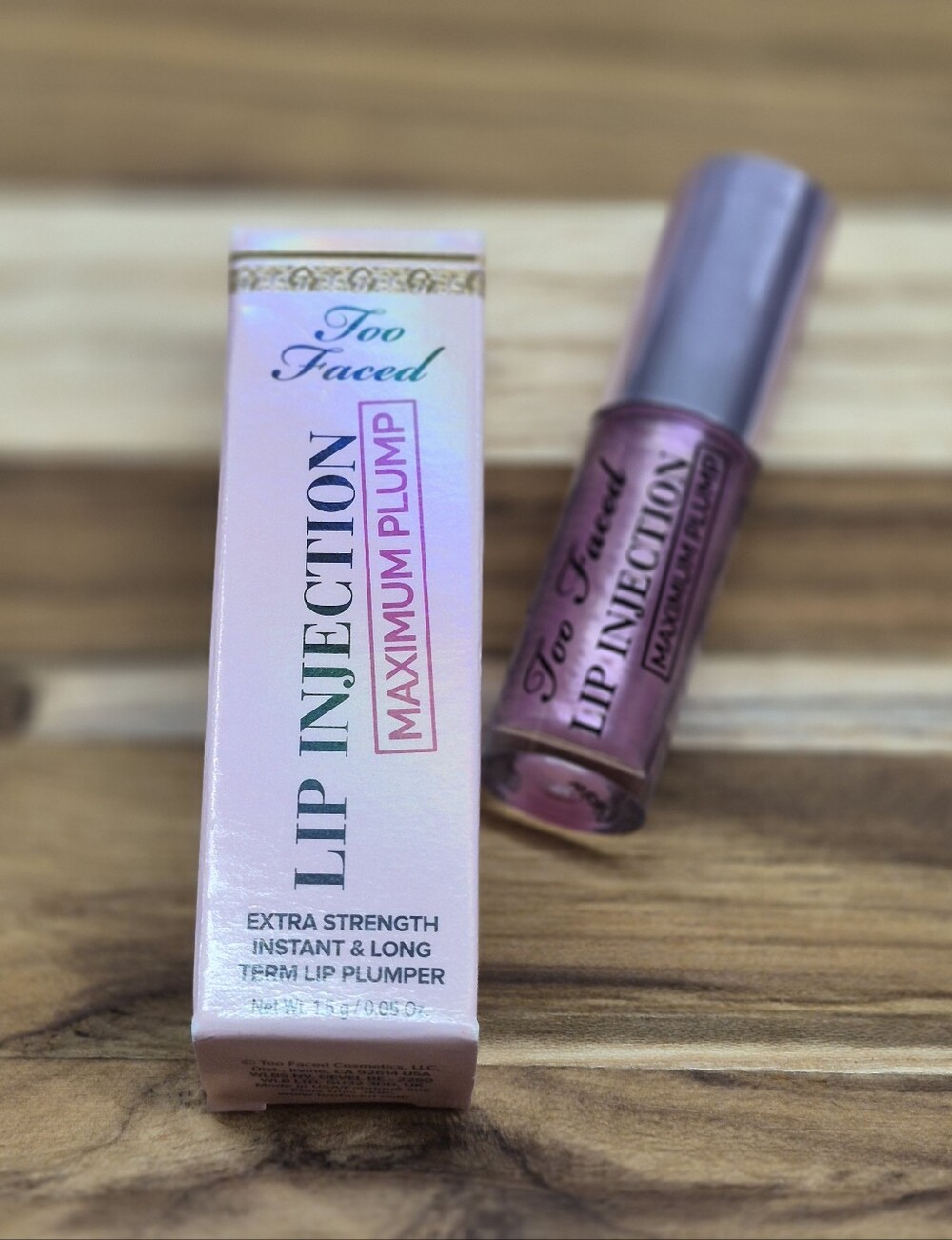 Too Faced Lip Inj Max Plump X-Strength Instant & Long-term Plumper .05oz TS NIB
